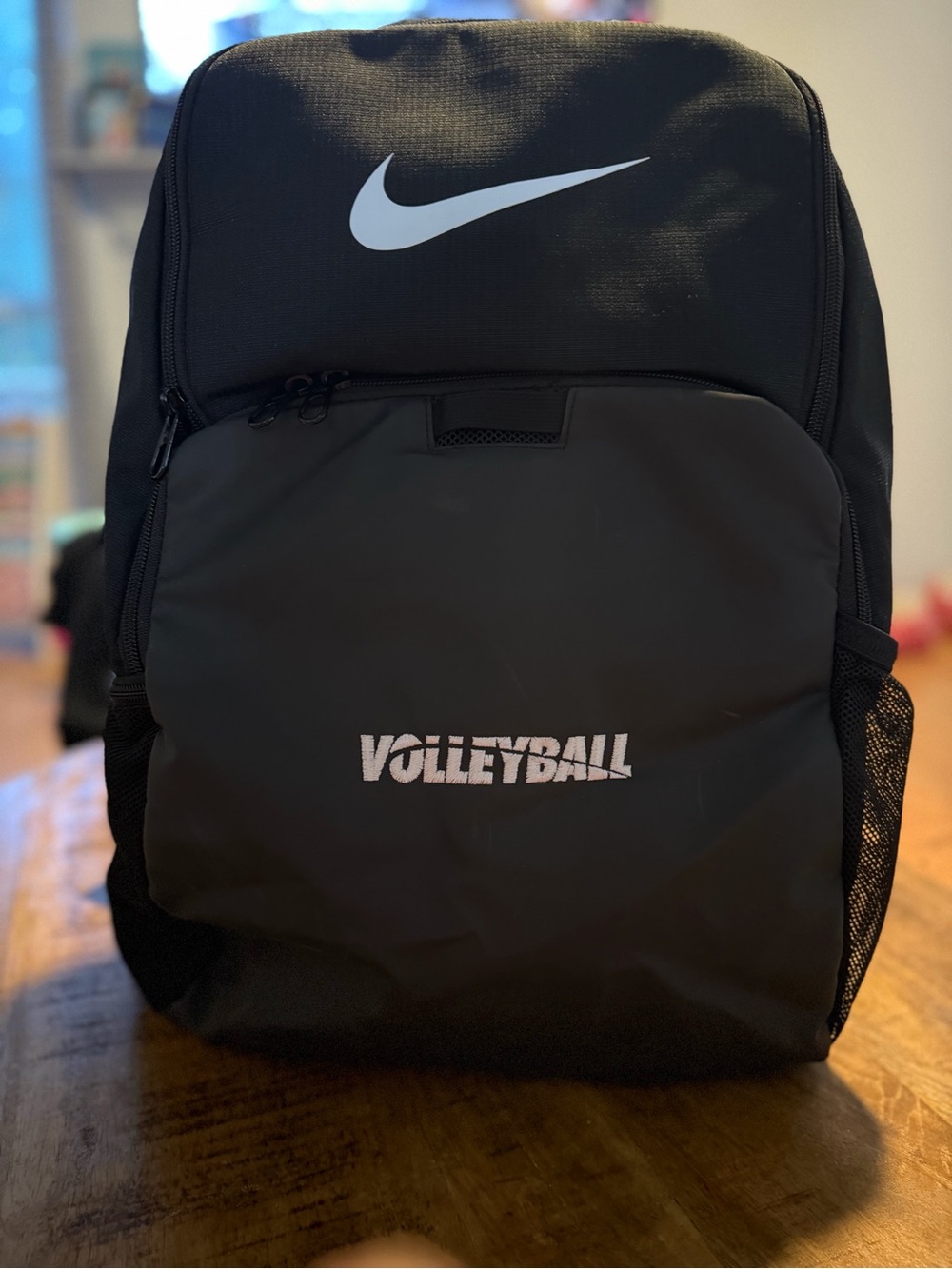 Nike Black Volleyball Backpack with White Swoosh